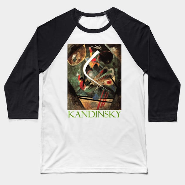 White Line (1920) by Wassily Kandinsky Baseball T-Shirt by Naves